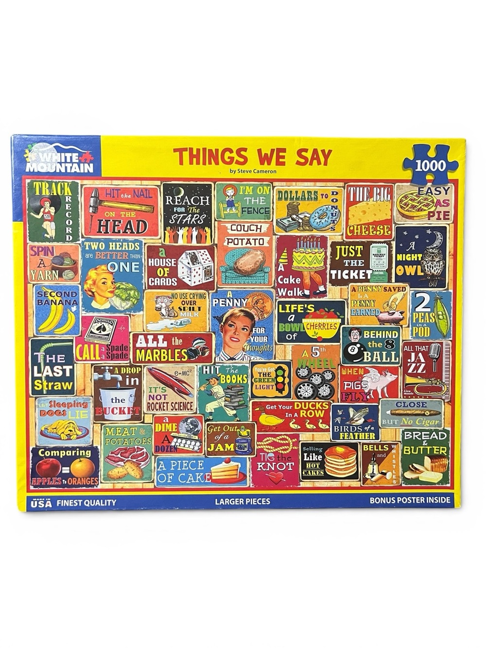 White Mountain "Things We Say" 1000 Piece Puzzle